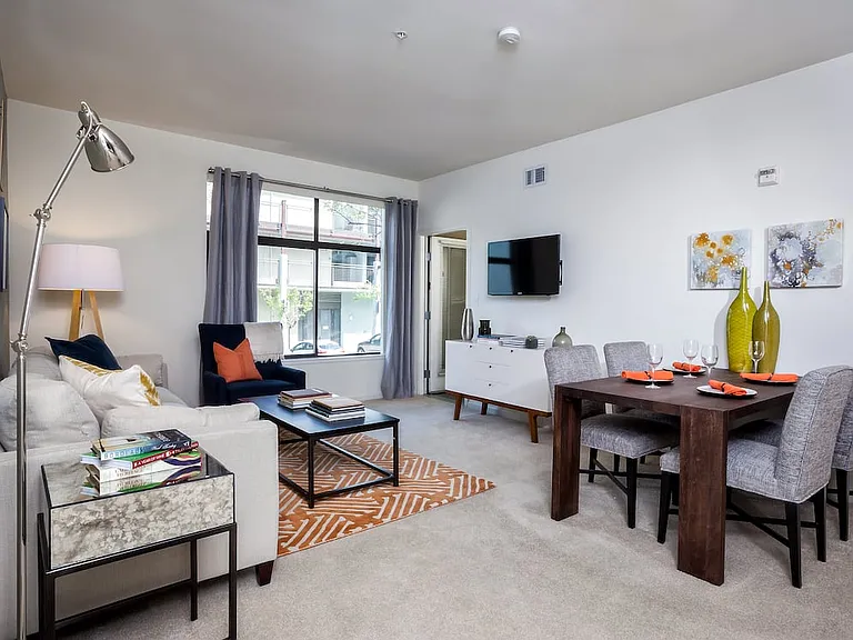 Classic Package I dining and living room with carpet (select homes)