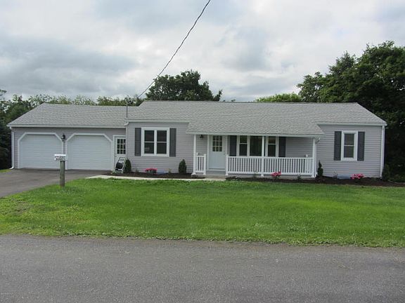 Front View with new porch railings and posts