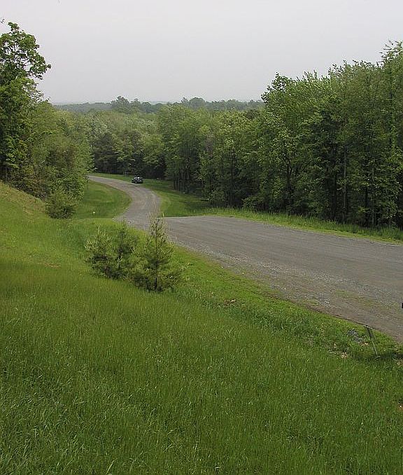 Home site uphill from road