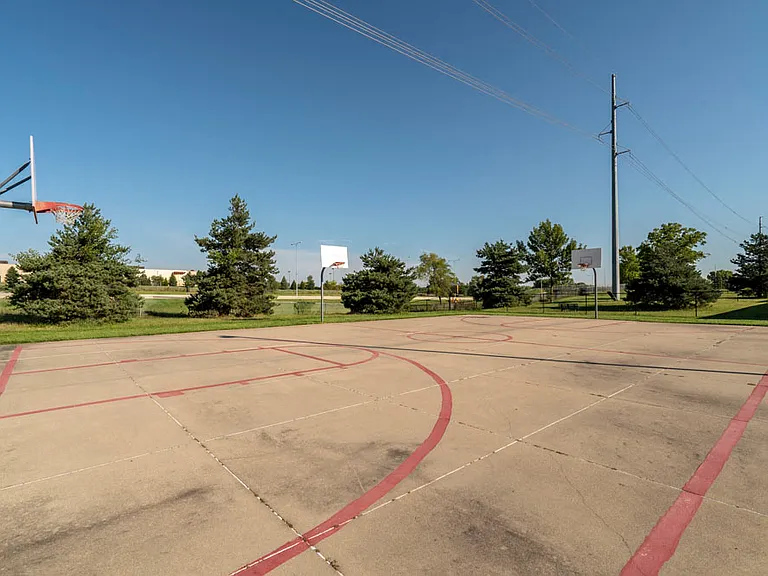 Shoot a game of hoops with friends at our on-site basketball court.