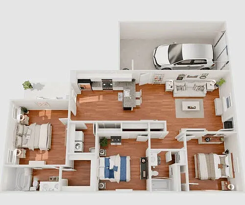 Floor plan The Robbins 1218sf