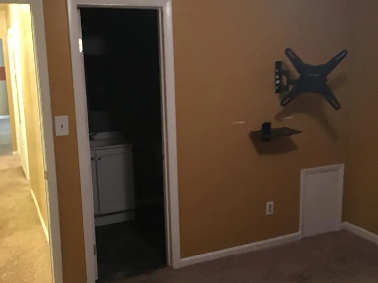 Master bedroom showing bathroom