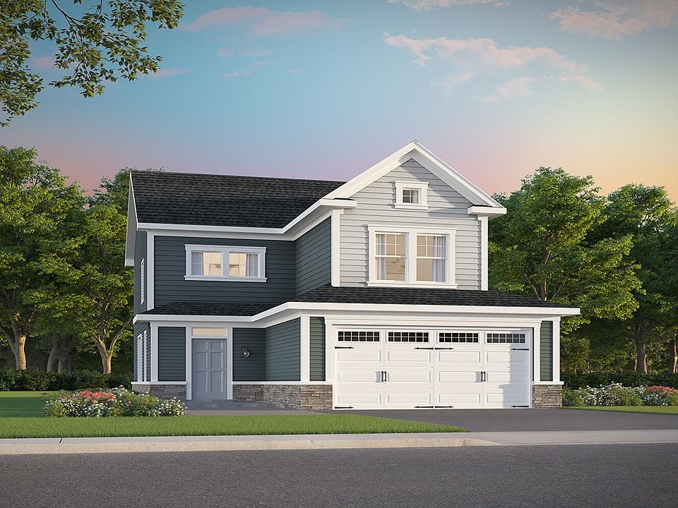 Elevation 1 of the Ashton a home design at Lakeside at Trappe by Brookfield Residential