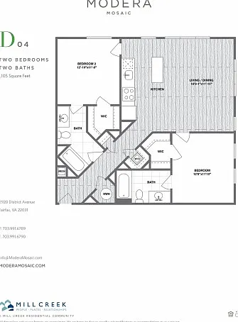 D04 - Two Bedroom Two Bath D04 - Two Bedroom Two Bath