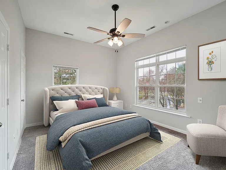Elevate your lifestyle at Eagle Rock Apartments at Bel Air with this beautifully designed bedroom, featuring spacious layouts and natural light. Enjoy comfort and style in your new home. Schedule your tour today!
