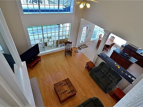 View of great room from above