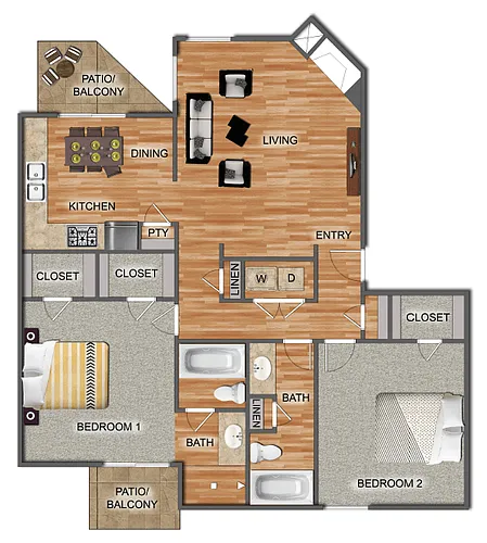 Floor plan B3