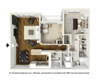 Floor plan 1 Bed