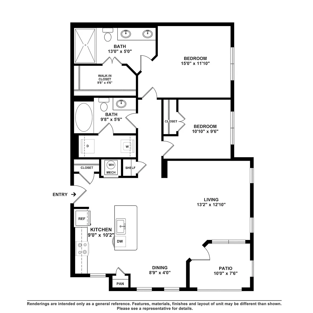 Floor plan A1F + Den