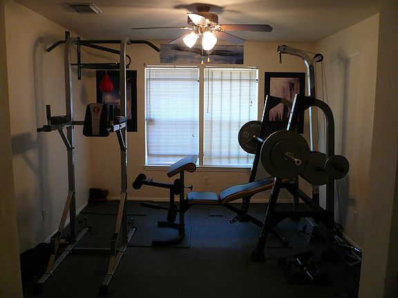 Dining area (currently a gym)