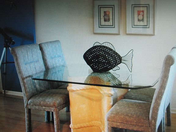 Dining room open to kitchen