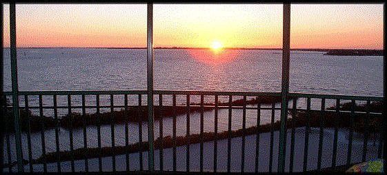 Sun set view