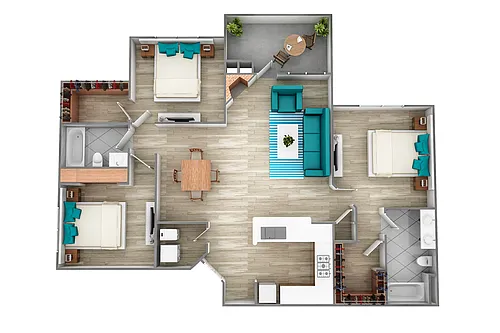 Floor plan C1R
