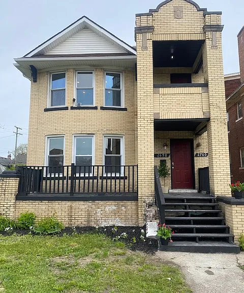 Front of home.