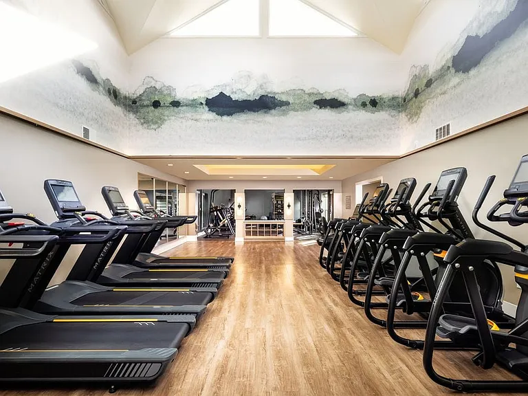 Fitness center with cardio equipment