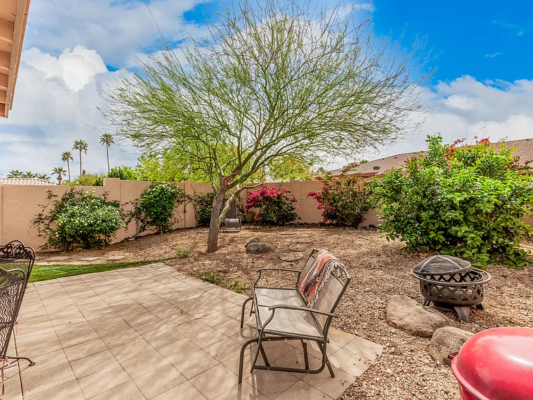 Patio and yard