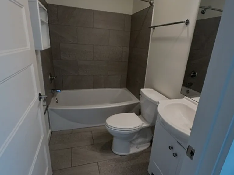 Spacious tile bathrooms
