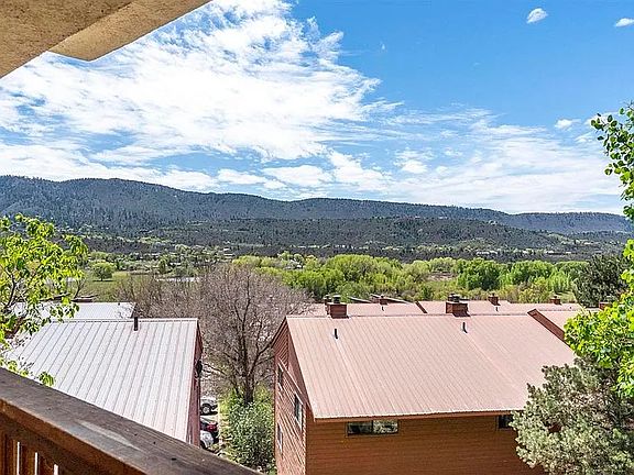 view looking outward from patio