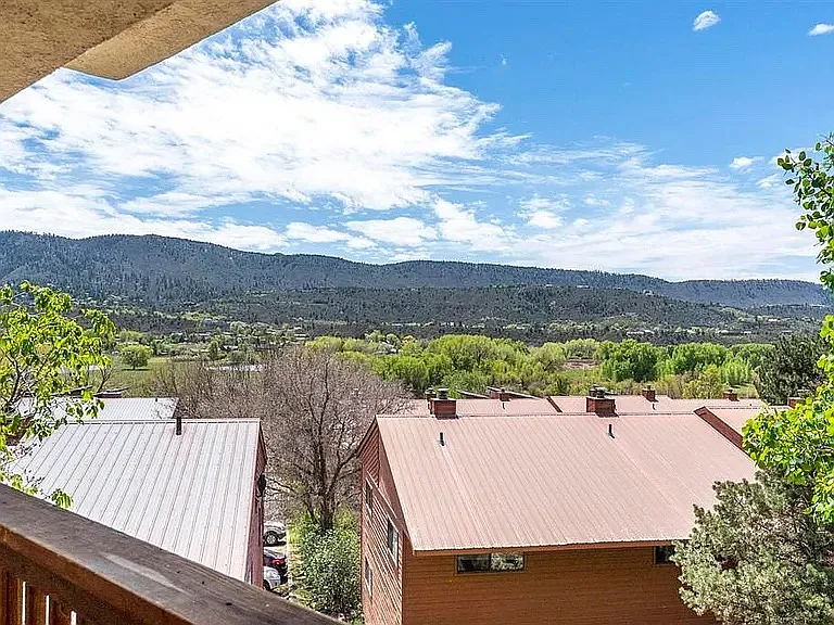 view looking outward from patio