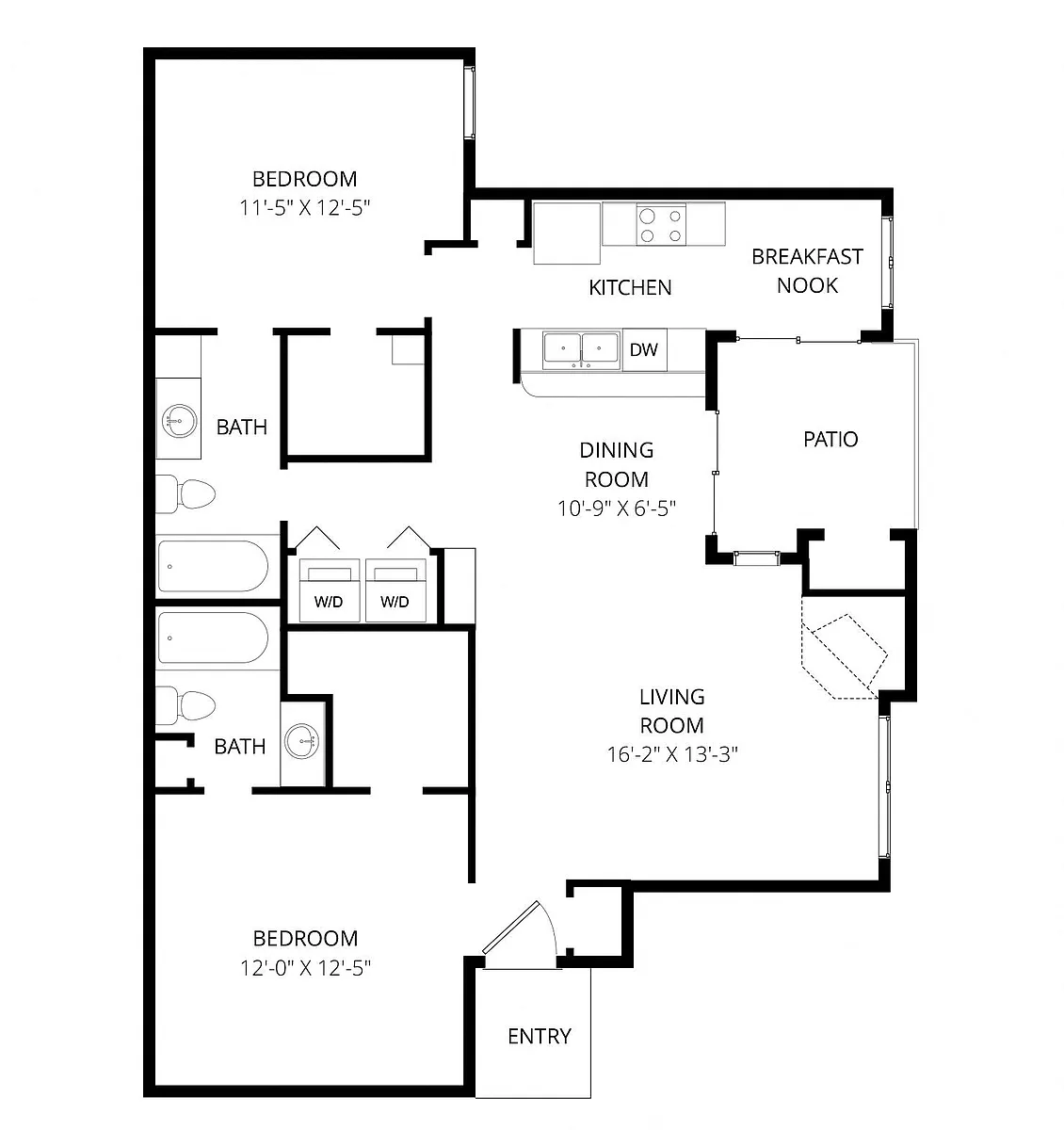Floor plan B2 Upgraded