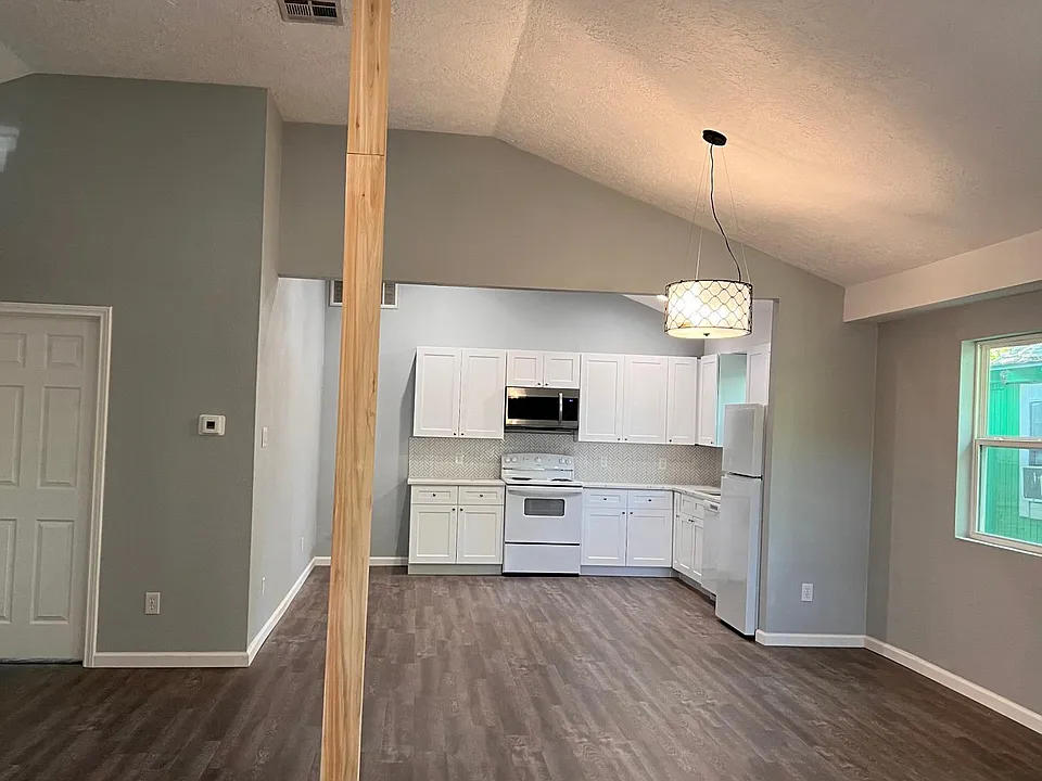 Open Concept Living Room, Dining Room, Kitchen