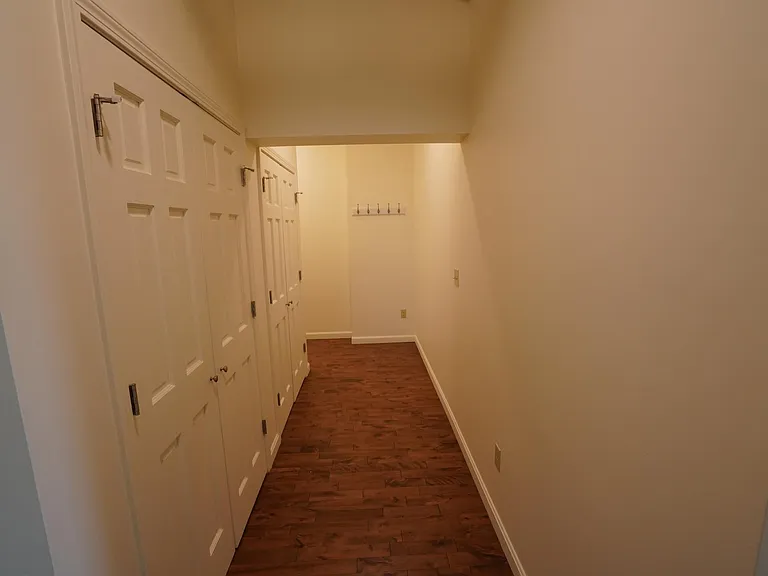 View of hallway from living room.