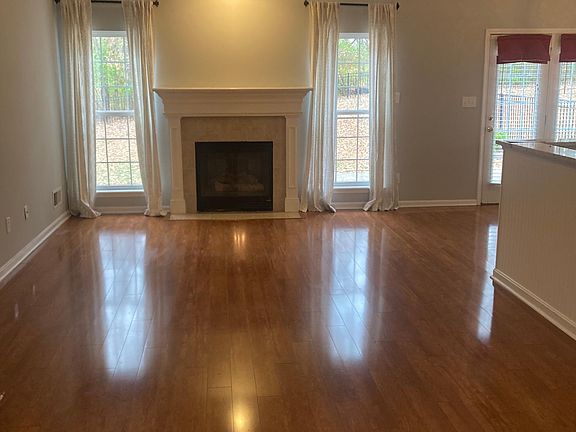 Hardwood floors and family room