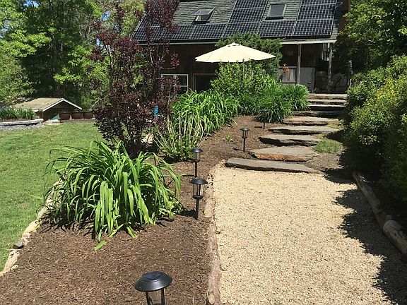 Walk way to entry.