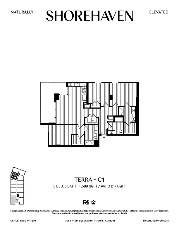 Floor plan Terra - C1