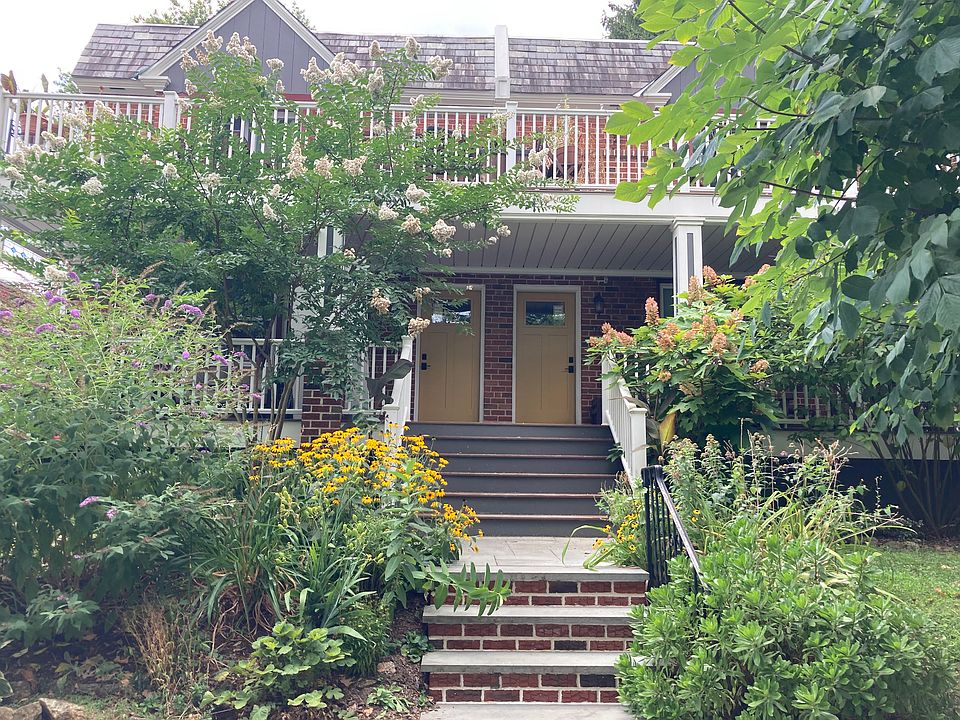 Entrance to property, landscaped
