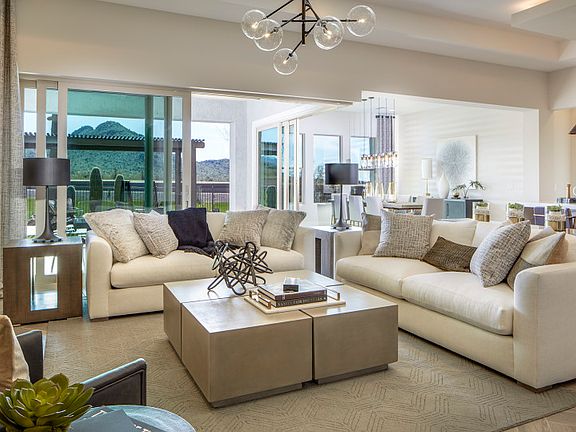 Open home design showing spacious gathering room