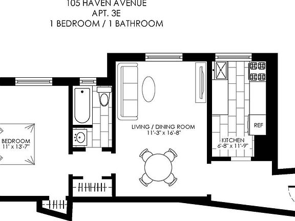 2nd image of 105 Haven Ave APT 3E
