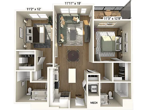 Floor plan B1-1067-1