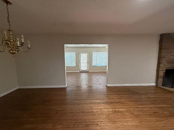 Dining area, living room & entry to family room