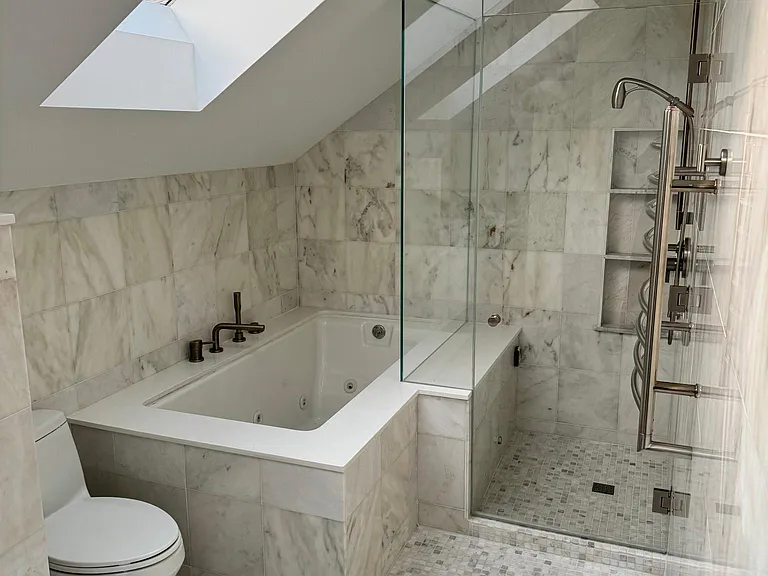 Bathtub and toilet