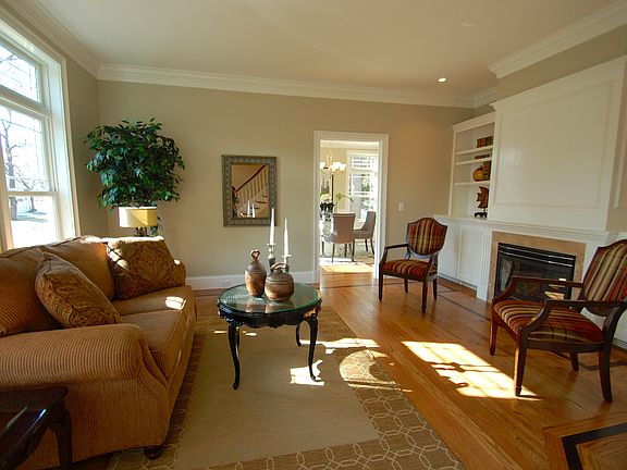 Living room with built-ins