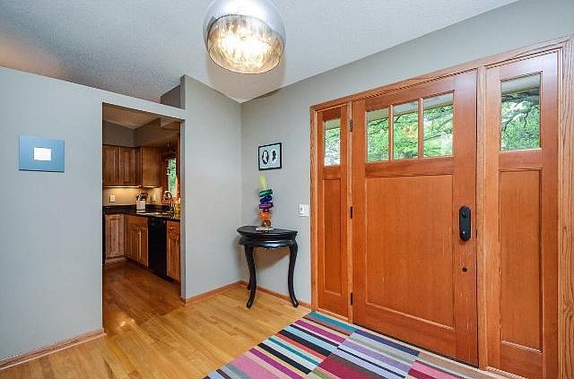 There is plenty of room in the entry to greet your family and friends.