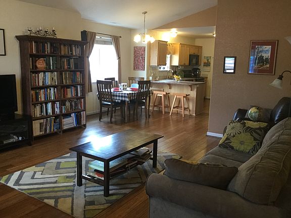 Living room with new floor