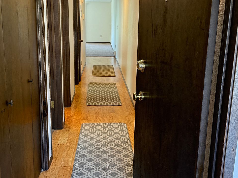 Hall looking into unit #4 towards Living Room