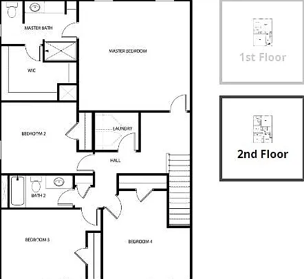 Floor plan Upstairs (Second Floor)