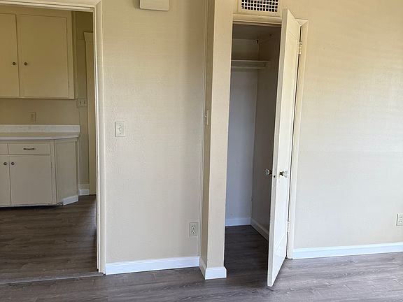Coat closet in living room area