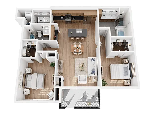 Floor plan Apartment Villa - B2