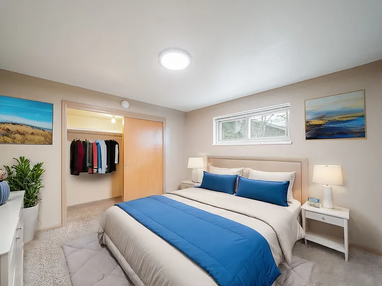 Bedroom 2 staged