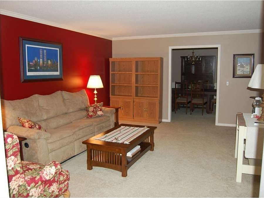 "Spacious living room lies just off the foyer"