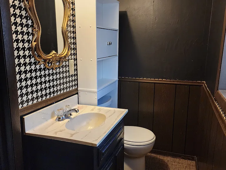 Downstairs bathroom.
