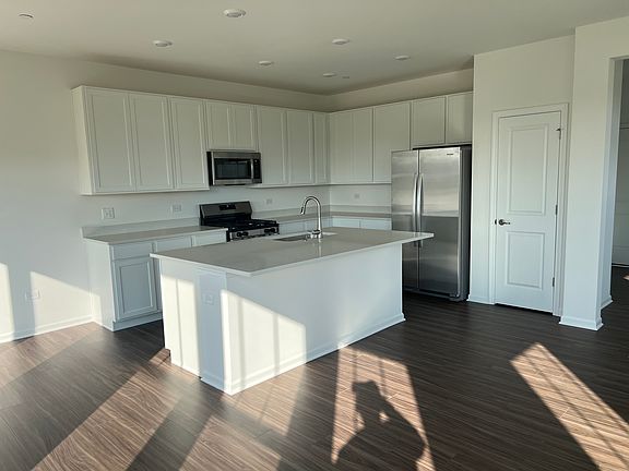 Kitchen with all stainless steel appliances