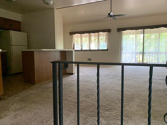 Steps up to the living room / dining room / kitchen space, which are on the third level.