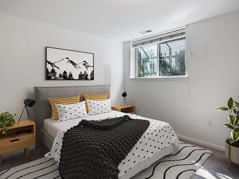 Bedroom 5. This image shows a virtually furnished space. Bedrooms come unfurnished.