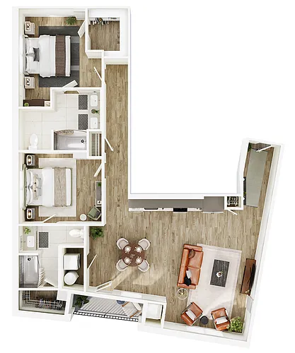Floor plan B1 ADA