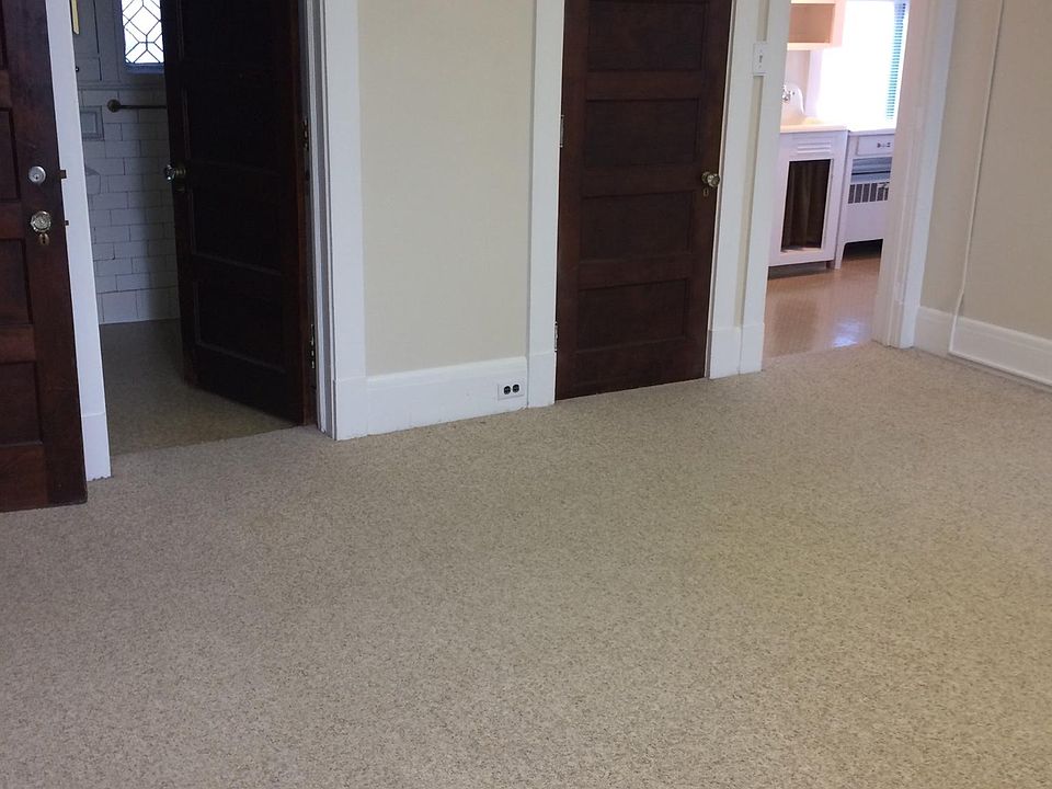 Living room with coat closet